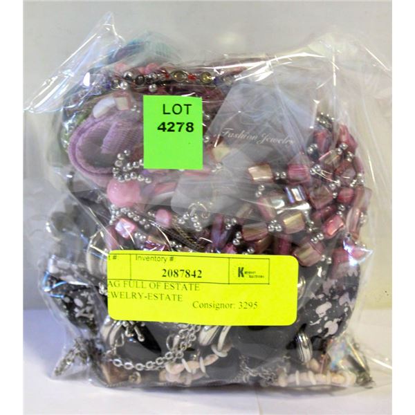 BAG FULL OF ESTATE JEWELRY-ESTATE