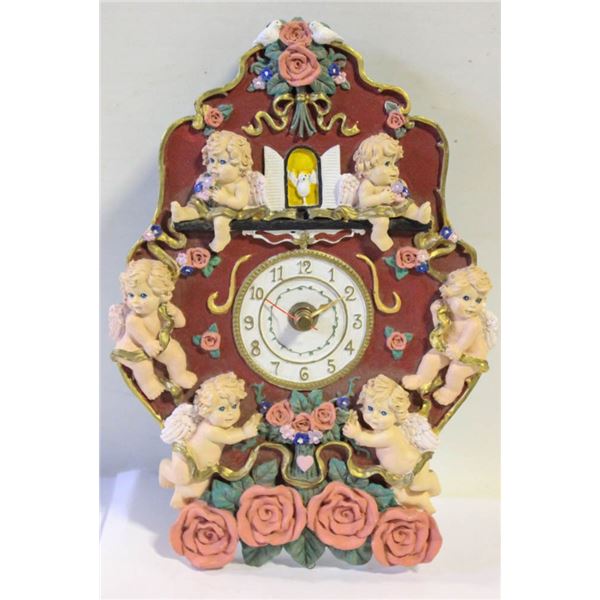 ESTATE CHERUB CUCKOO STYLE WALL CLOCK
