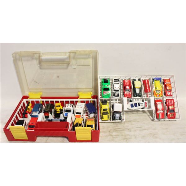 MAJORETTE LAYERED HARD CASE FILLED W/CARS