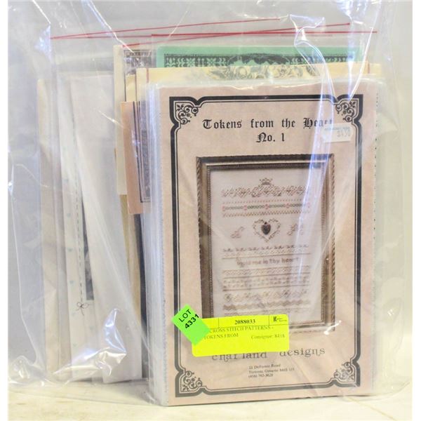 20 CROSS STITCH PATTERNS - TOKENS FROM