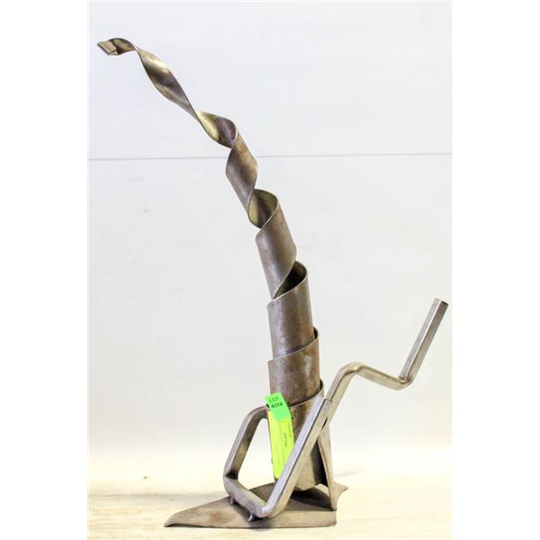BRUTALIST METAL 17" SCULPTURE