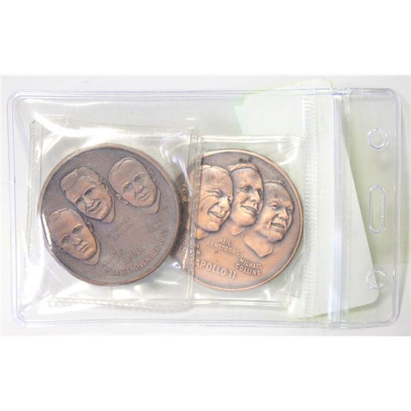 BAG OF APOLLO 11 & 12 TOKENS