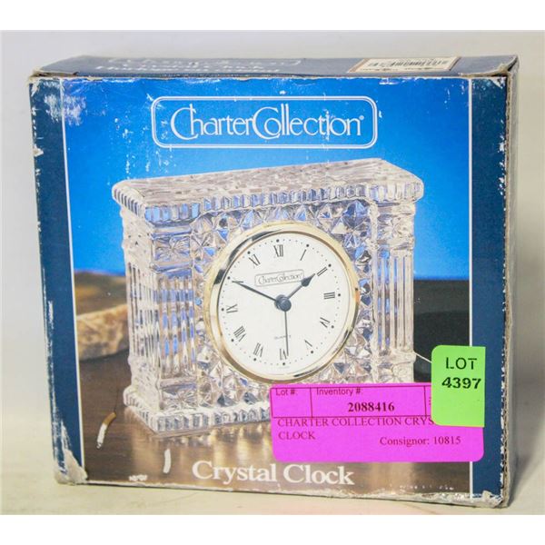 CHARTER COLLECTION CRYSTAL CLOCK