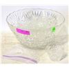 Image 1 : LARGE CUT GLASS PUCH BOWL SET