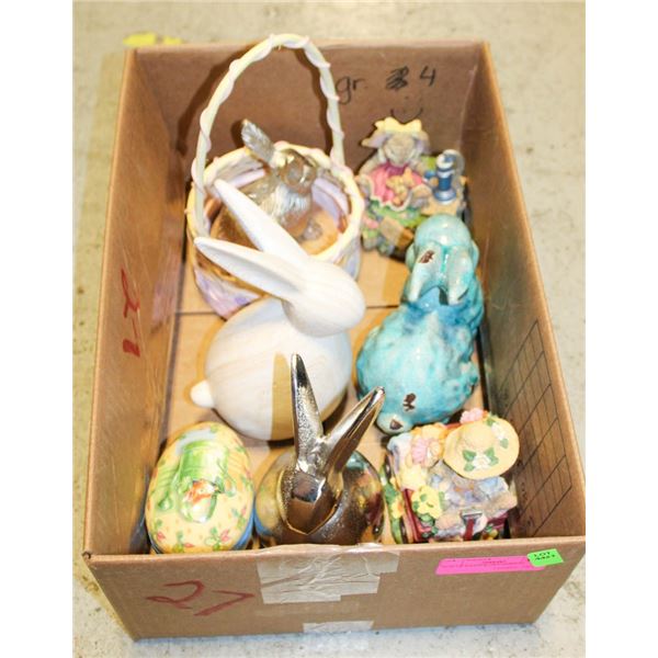 BOX OF EASTER ORNAMENTS