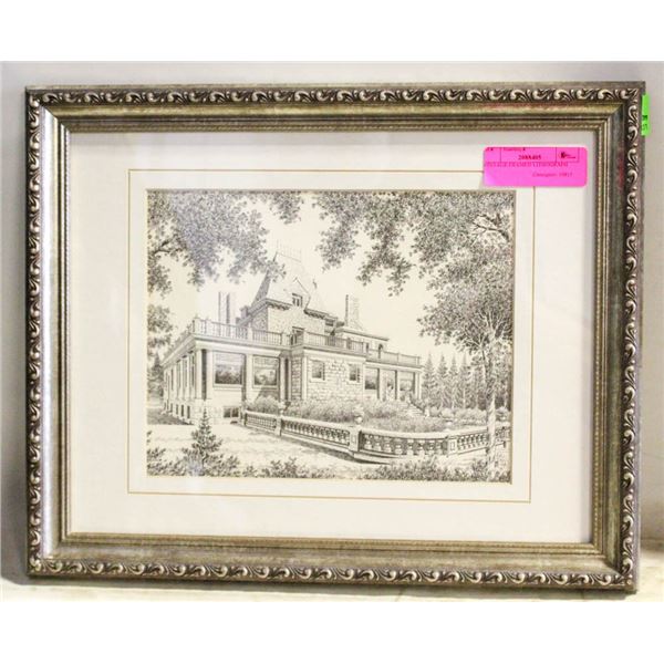 VINTAGE FRAMED LITHOGRAPH