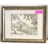 Image 1 : VINTAGE FRAMED LITHOGRAPH