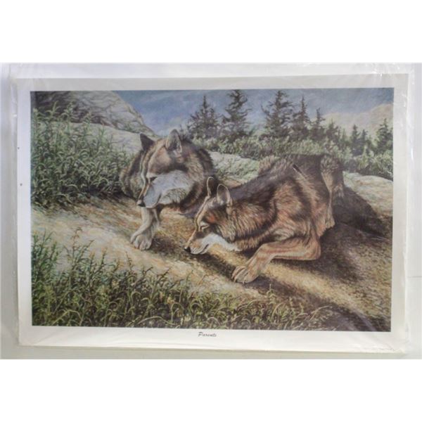 GAIL ADAMS PICTURE OF WOLVES TITLED PARENTS 2001