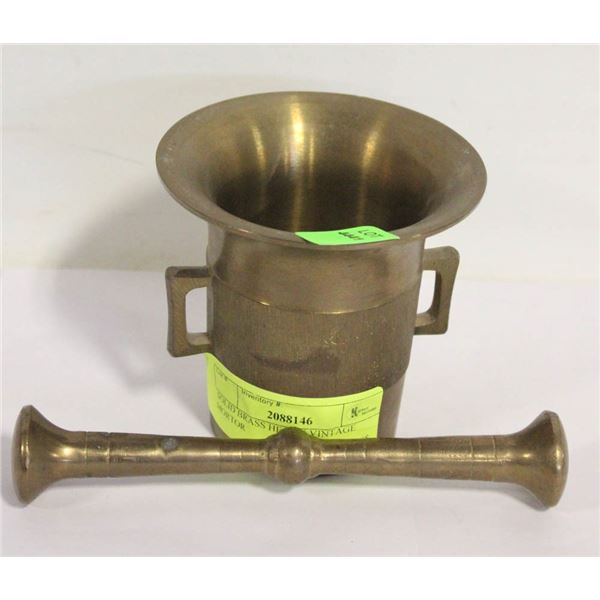 SOLID BRASS HEAVY VINTAGE MORTOR