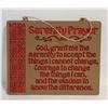 Image 1 : SERENITY PRAYER HANGING PLAQUE