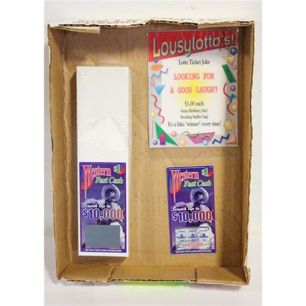 100 FAKE LOTTERY TICKETS - EACH ONE A WINNER