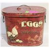 Image 1 : EGGS METAL BIN WITH LID