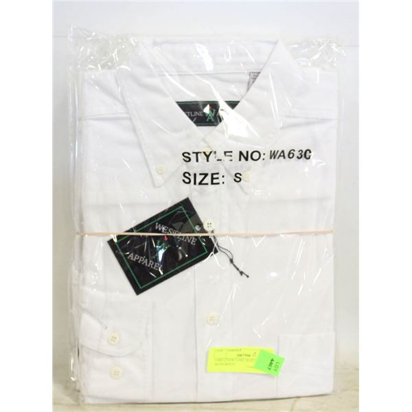 #3003-2 NEW LONG SLEEVE SHIRTS BOTH WHITE