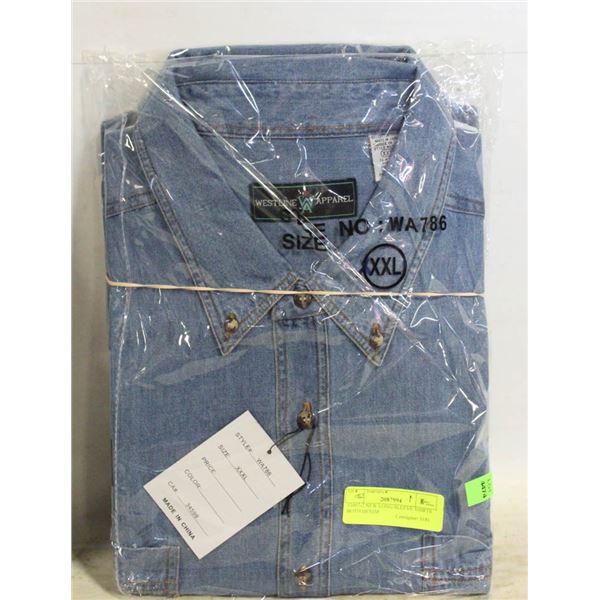 #3007-2 NEW LONG SLEEVE SHIRTS BOTH DENIM