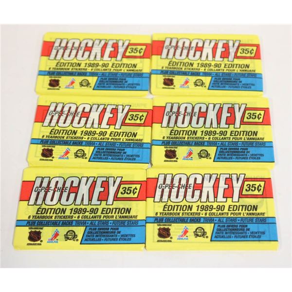 1989-90-WAX-PACKS-UNOPENED-NHL-HOCKEY-6-PACKS