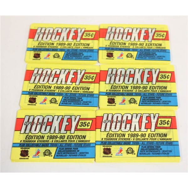 1989-90-WAX-PACKS-UNOPENED-NHL-HOCKEY-6-PACKS