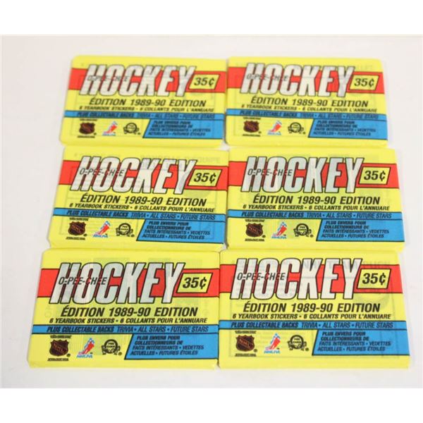 1989-90-WAX-PACKS-UNOPENED-NHL-HOCKEY-6-PACKS