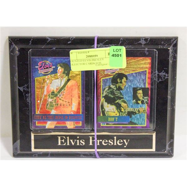 MOUNTED ELVIS PRESLEY COLLECTOR CARDS FOIL