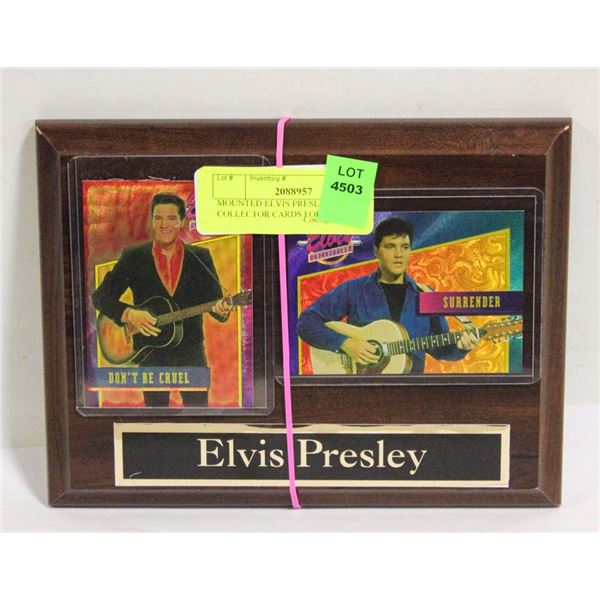 MOUNTED ELVIS PRESLEY COLLECTOR CARDS FOIL