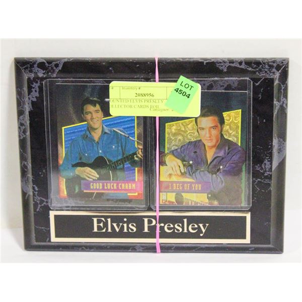 MOUNTED ELVIS PRESLEY COLLECTOR CARDS FOIL