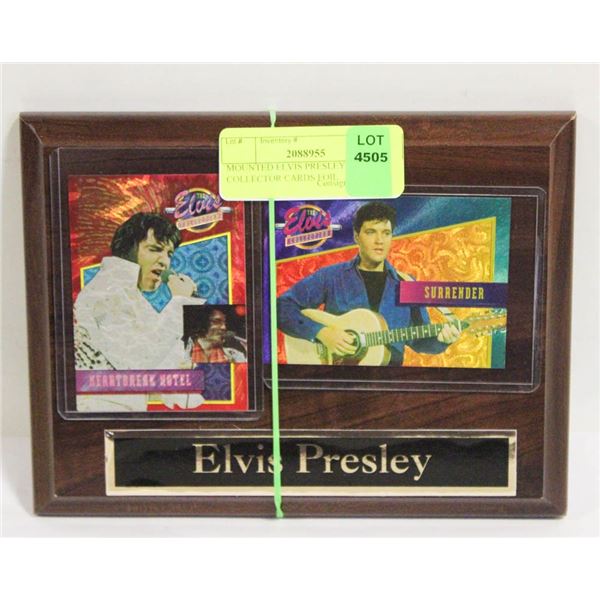 MOUNTED ELVIS PRESLEY COLLECTOR CARDS FOIL