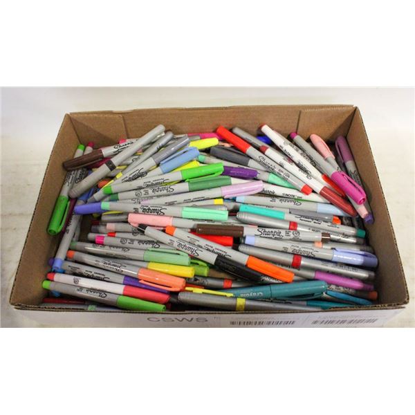 LARGE VOLUME OF SHARPIE AND BIC FINE