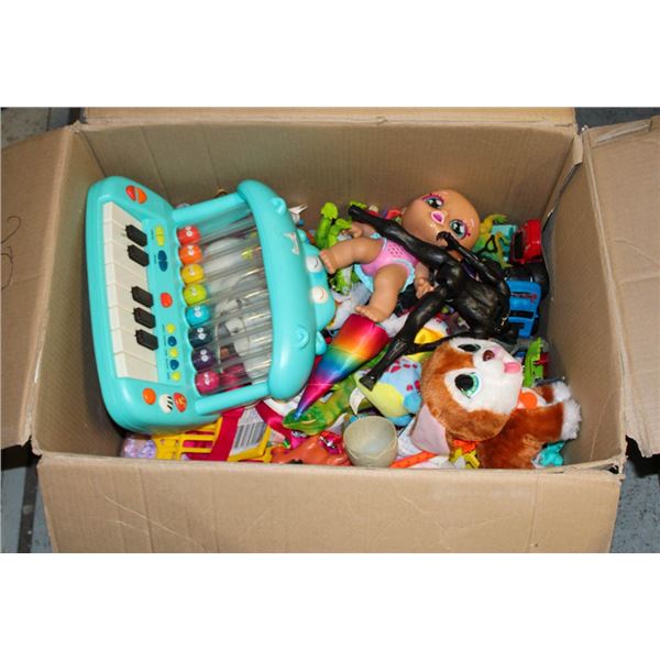 LARGE BOX OF KIDS TOYS