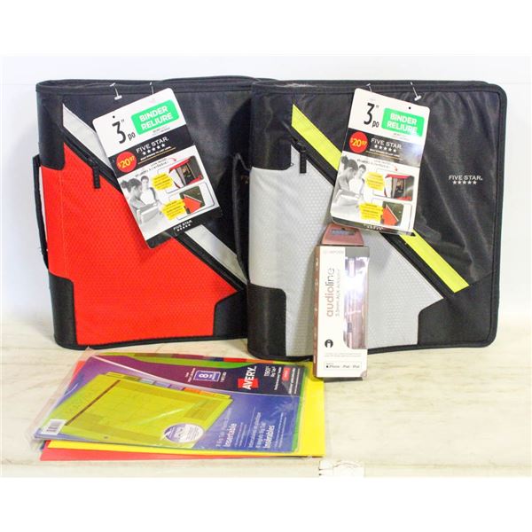 NEVER USED SCHOOL SUPPLIES INCLUDING