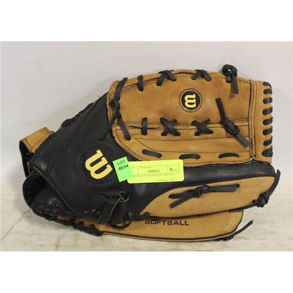 NEW WILSON SOFTBALL GLOVE