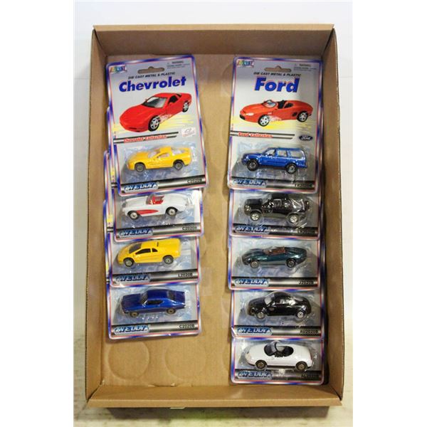 LOT OF 9 NEW WELLY 1:64 DIECAST VEHICLES