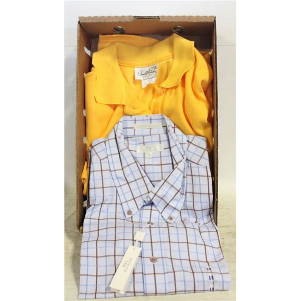 NEW ARNOLD PALMER SPORTS SHIRT+BILL BASS SHIRT LG