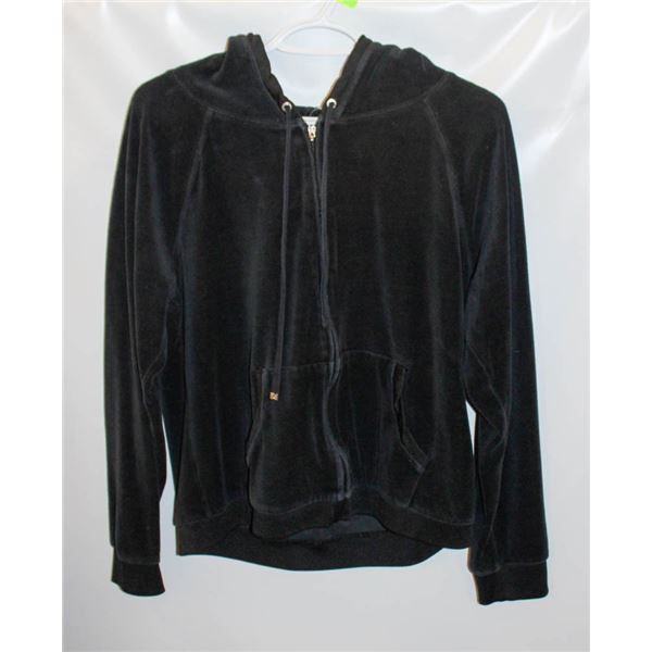 LADIES XL JUICY COUTURE VELOUR ZIPER HOODIE