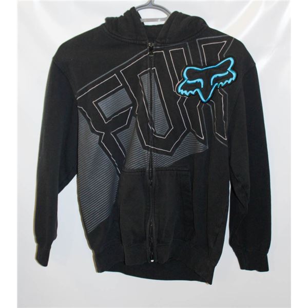 YOUTH LARGE FOX RACING BLACK HOODIE