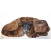 Image 1 : REAL FUR JACKET MUSKRACT BROWN