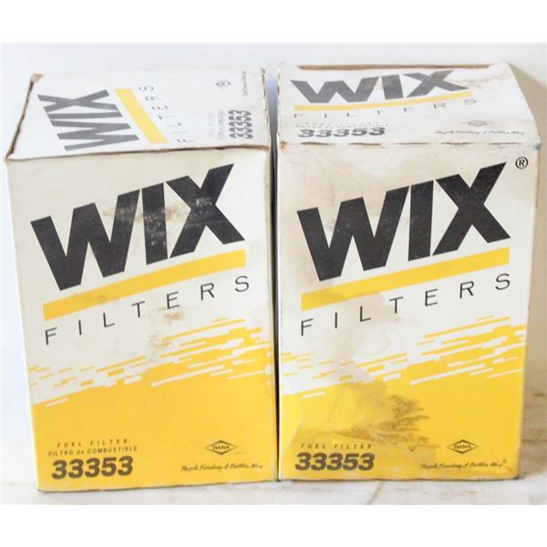 LOT OF 2 WIX 33353 SPIN-ON FUEL FILTER