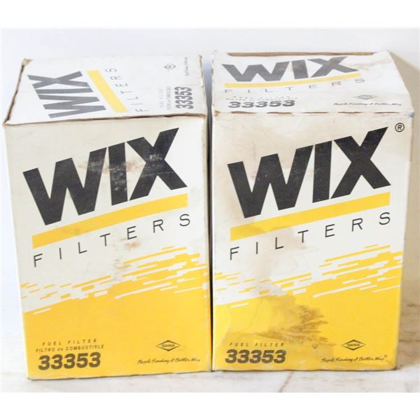 LOT OF 2 WIX 33353 SPIN-ON FUEL FILTER