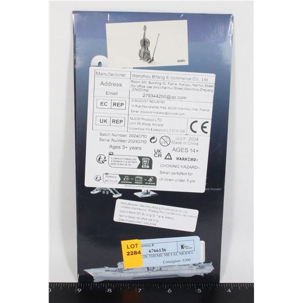 NEW VIOLIN THEME METAL MODEL KIT