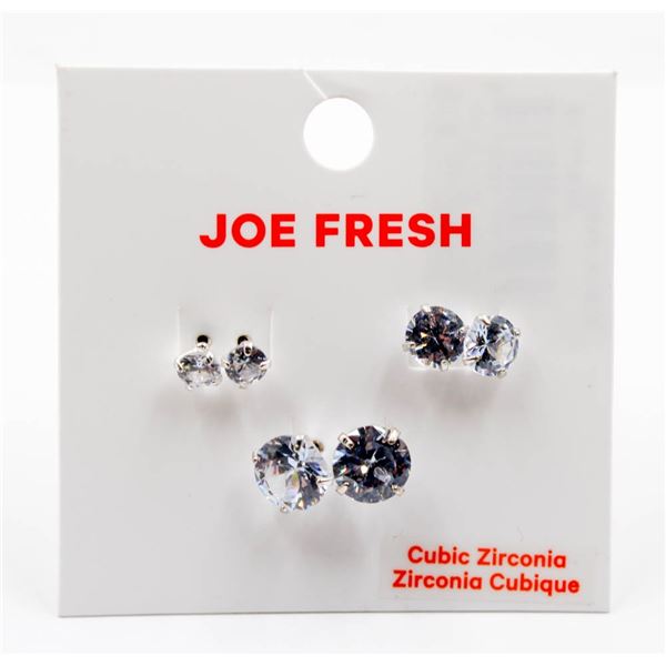 NEW, CUBIC ZIRCONIA GEMSTONE FASHION EARRINGS