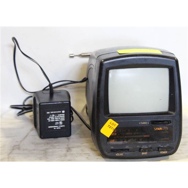 VINTAGE STARLITE PORTABLE TV MODEL V8380
