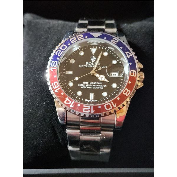 NEW REPLICA R0LEX "GMT-MASTER" QUARTZ WATCH