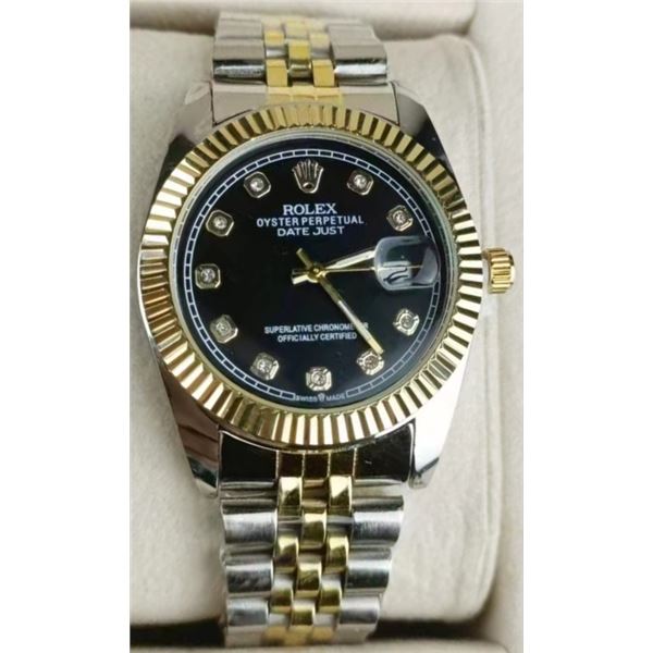 NEW REPLICA R0LEX QUARTZ "DATEJUST" WATCH