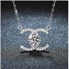 Image 1 : 1 CT GRA CERTIFIED ROUND BRILLIANT 925S NECKLACE