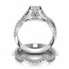 Image 3 : 3.54 CT VVS1 WHITE MOISSANITE 925 SILVER RING SET
