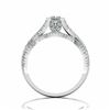 Image 4 : 3.54 CT VVS1 WHITE MOISSANITE 925 SILVER RING SET
