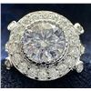 Image 2 : SIZE 7 3.12 CT VVS1 WHITE ROUND MOISSANITE 925S