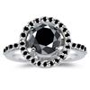 Image 1 : SIZE 7 3.05 CT BLACK COLOR MOISSANITE 925S