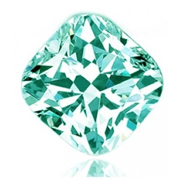 2.20 CT 7*7 MM VVS1 ICE BLUE COLOR CUSHION