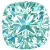 Image 2 : 2.20 CT 7*7 MM VVS1 ICE BLUE COLOR CUSHION