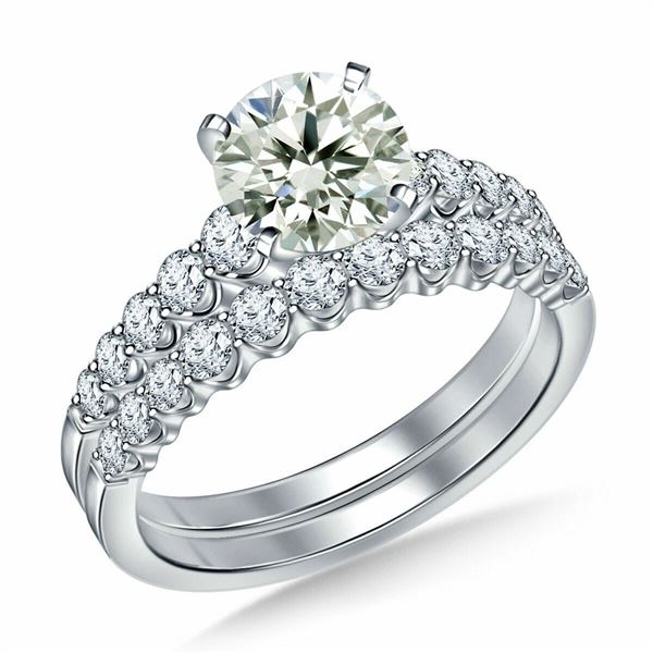 SIZE7 3.31 CT VVS1 WHITE MOISSANITE ROUND 925S