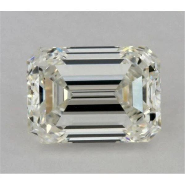 1.95 CT VVS1 7*6 MM WHITE COLOR EMERALD CUT